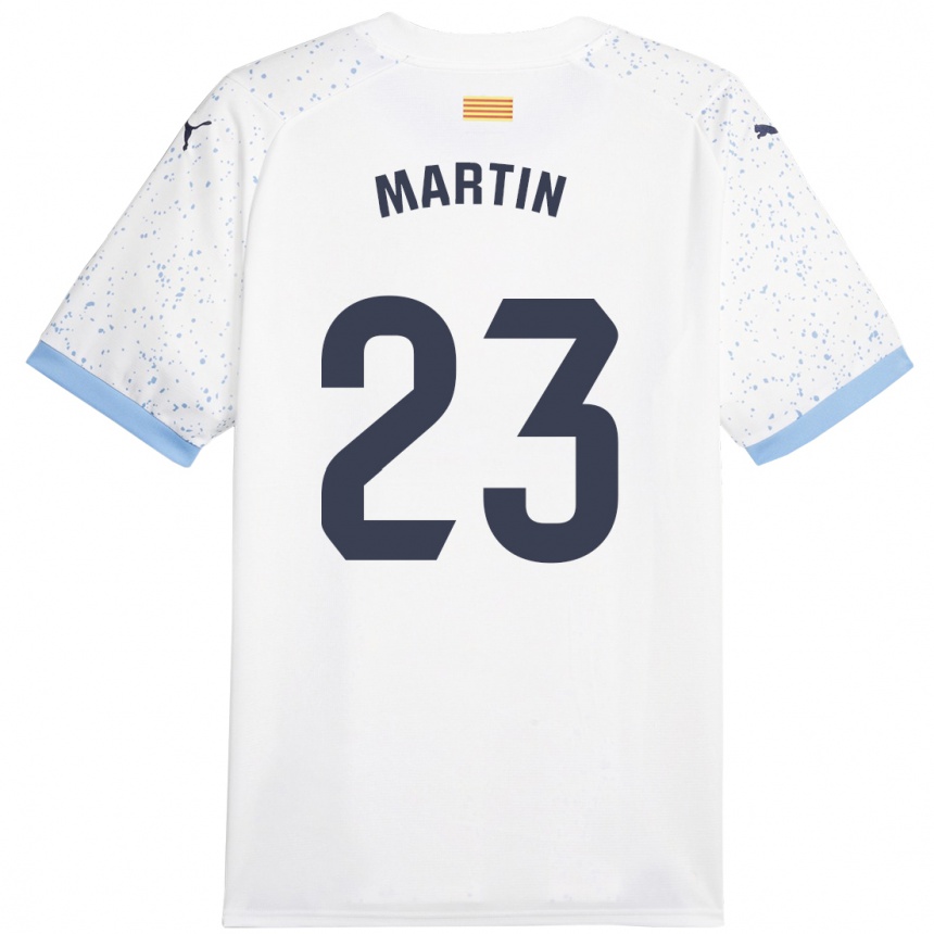 Mujer Fútbol Camiseta Iván Martín #23 Blanco 2ª Equipación 2023/24 Perú