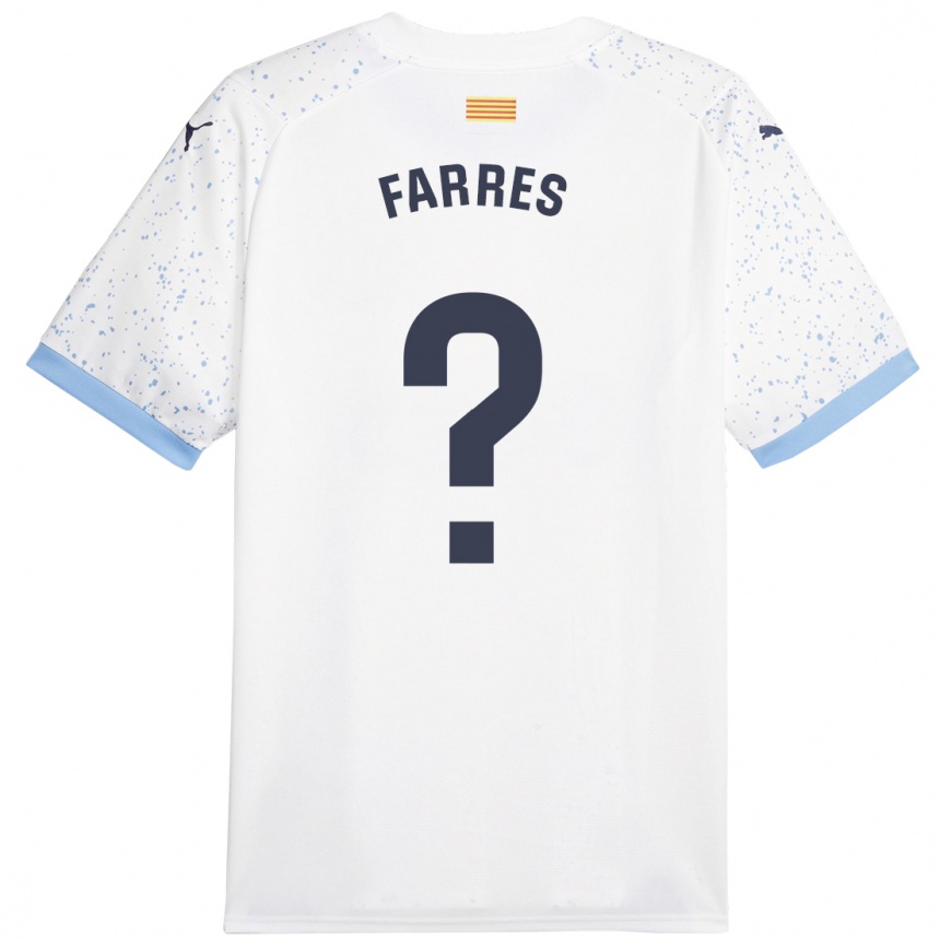 Mujer Fútbol Camiseta Biel Farrés #0 Blanco 2ª Equipación 2023/24 Perú