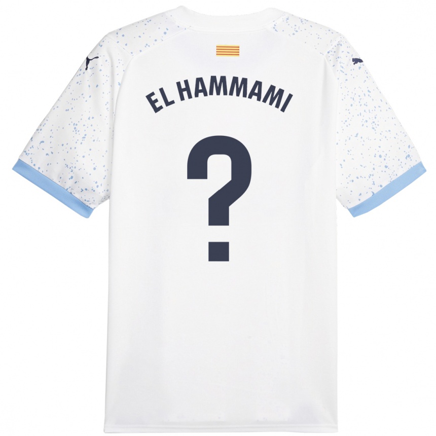 Mujer Fútbol Camiseta Ayoub El Hammami #0 Blanco 2ª Equipación 2023/24 Perú