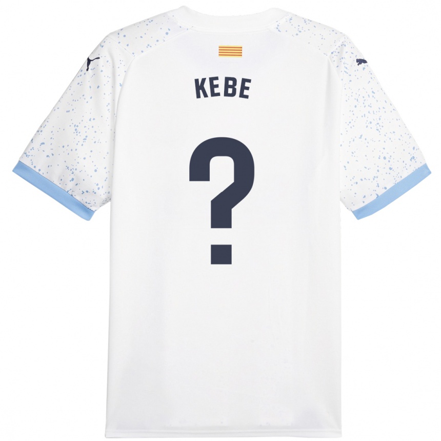 Mujer Fútbol Camiseta Moussa Kébé #0 Blanco 2ª Equipación 2023/24 Perú