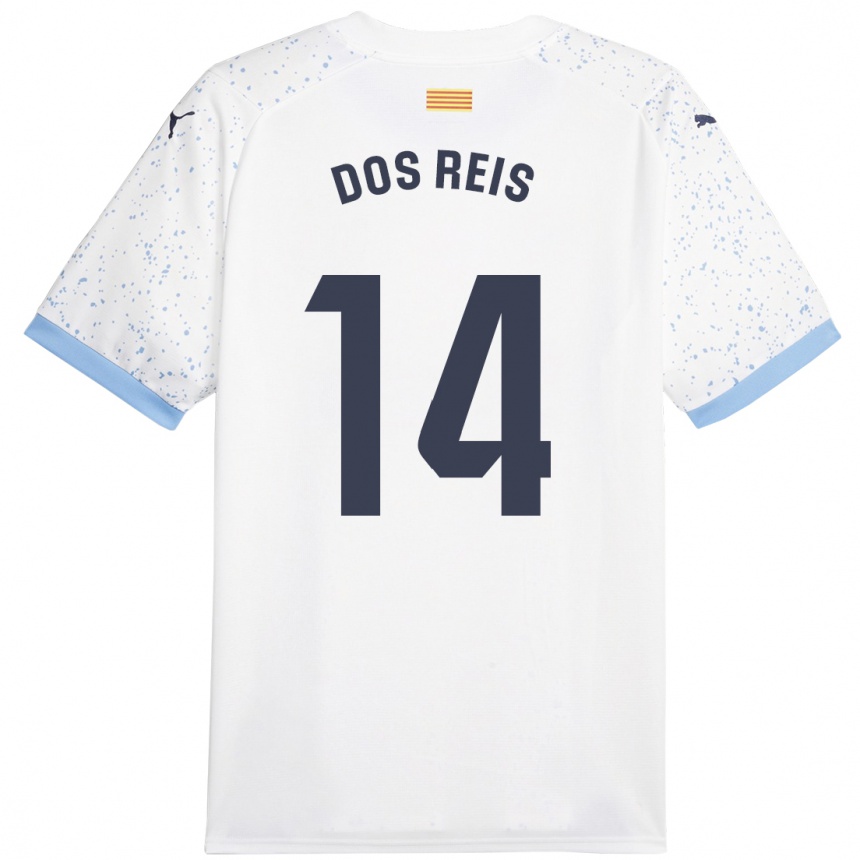 Mujer Fútbol Camiseta Leo Dos Reis #14 Blanco 2ª Equipación 2023/24 Perú