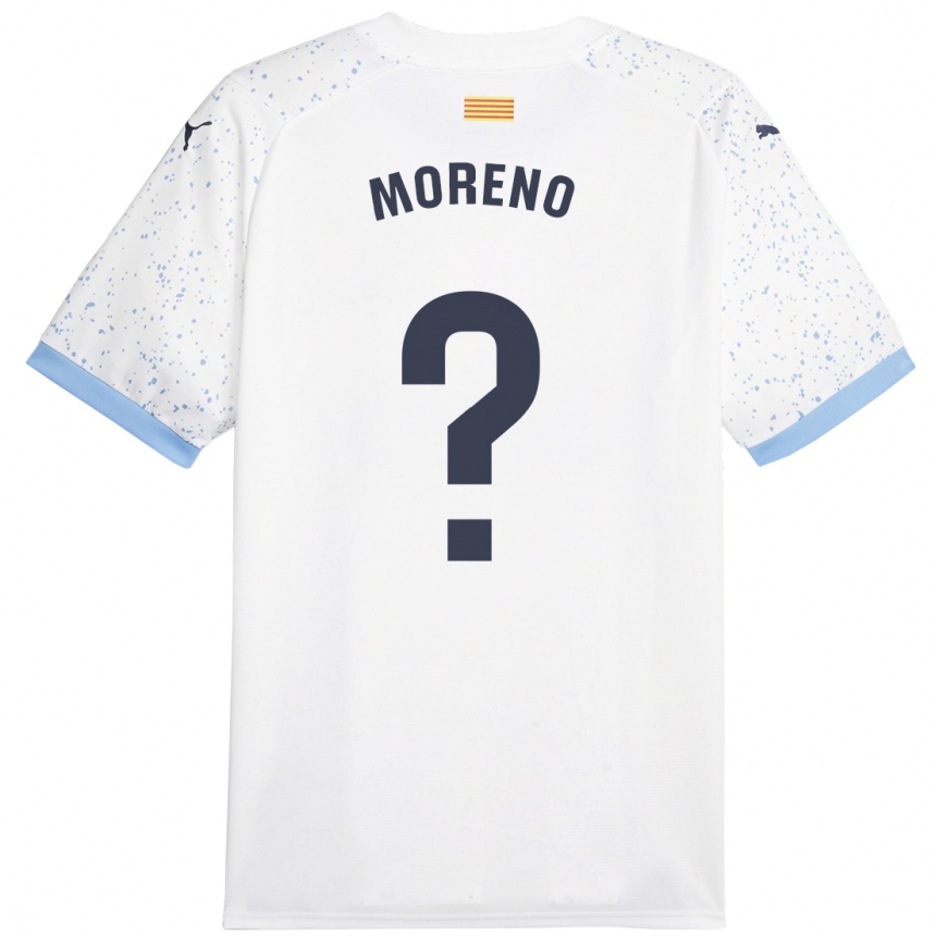 Mujer Fútbol Camiseta Gerard Moreno #0 Blanco 2ª Equipación 2023/24 Perú