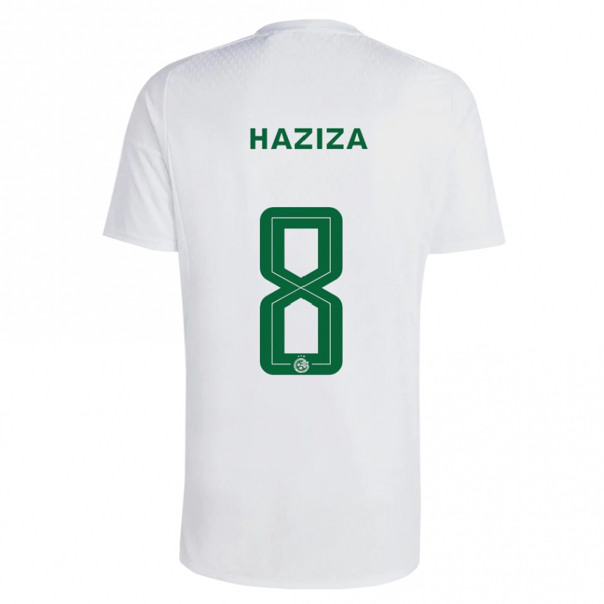 Mujer Fútbol Camiseta Dolev Haziza #8 Verde Azul 2ª Equipación 2023/24 Perú