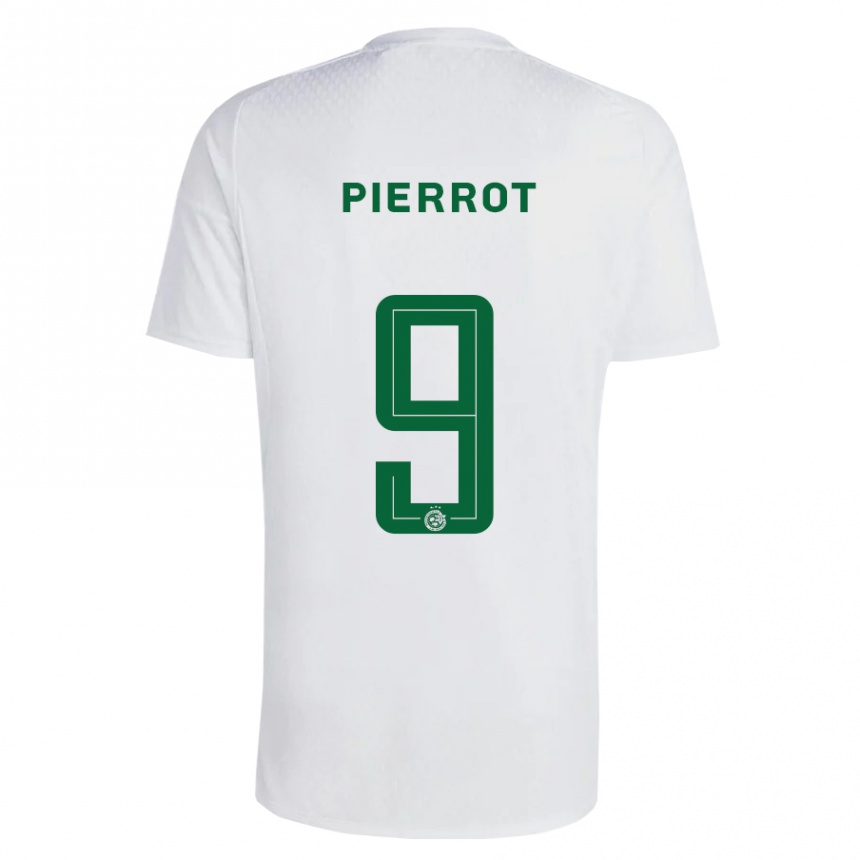 Mujer Fútbol Camiseta Frantzdy Pierrot #9 Verde Azul 2ª Equipación 2023/24 Perú