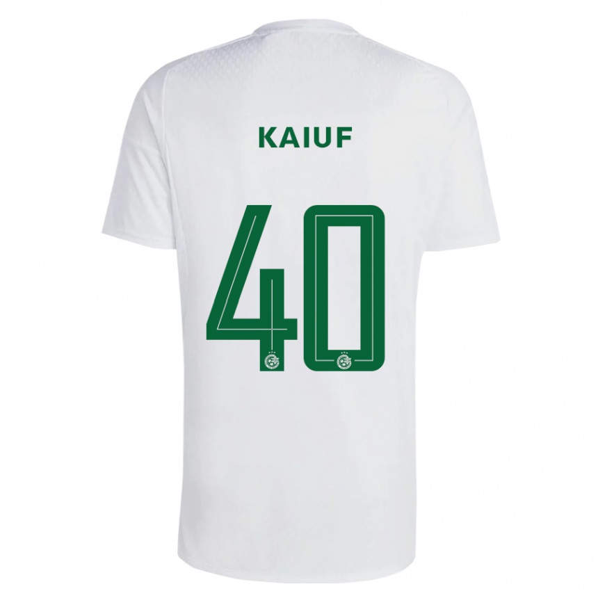 Mujer Fútbol Camiseta Sharif Kaiuf #40 Verde Azul 2ª Equipación 2023/24 Perú