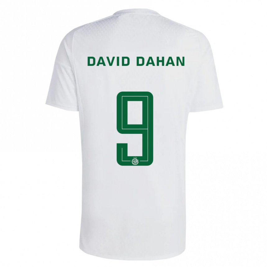 Mujer Fútbol Camiseta Omer David Dahan #9 Verde Azul 2ª Equipación 2023/24 Perú