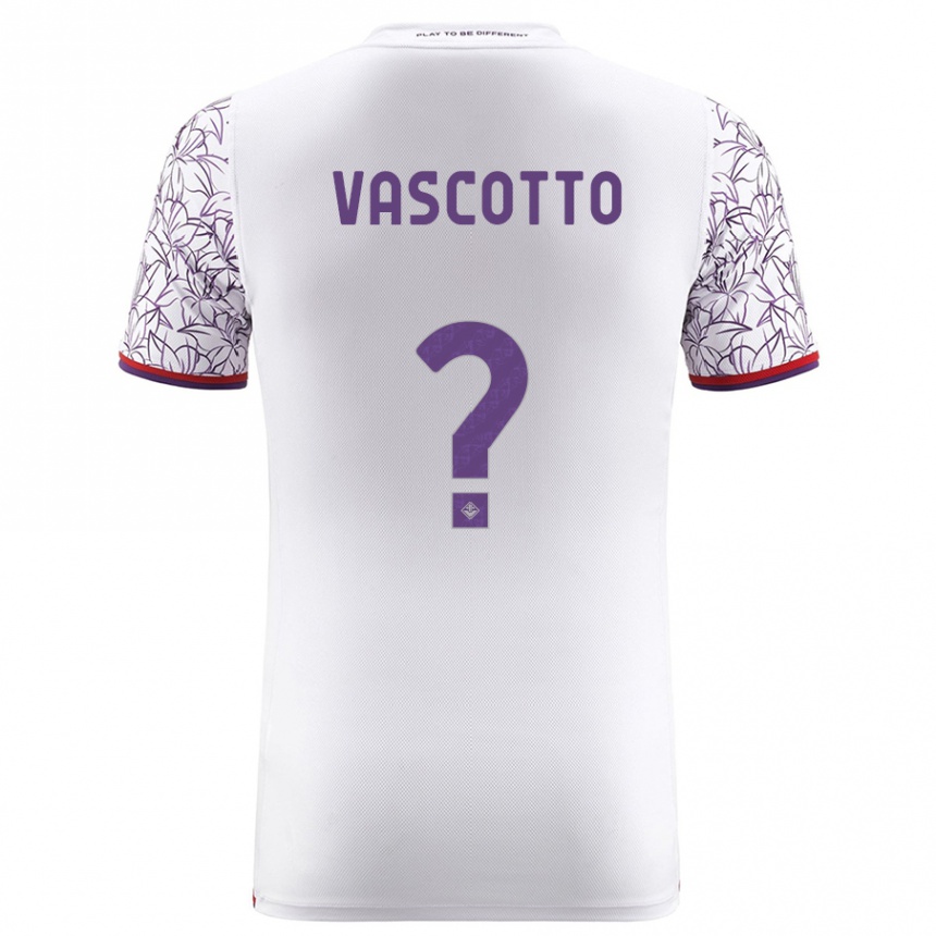 Mujer Fútbol Camiseta Edoardo Vascotto #0 Blanco 2ª Equipación 2023/24 Perú