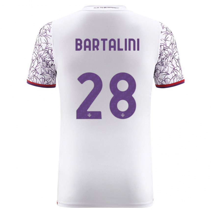 Mujer Fútbol Camiseta Viola Bartalini #28 Blanco 2ª Equipación 2023/24 Perú