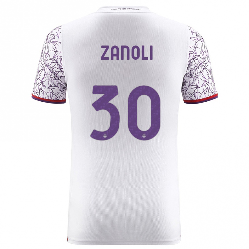 Mujer Fútbol Camiseta Martina Zanoli #30 Blanco 2ª Equipación 2023/24 Perú