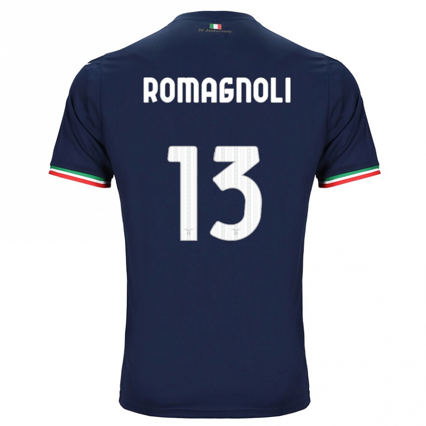 Mujer Fútbol Camiseta Alessio Romagnoli #13 Armada 2ª Equipación 2023/24 Perú