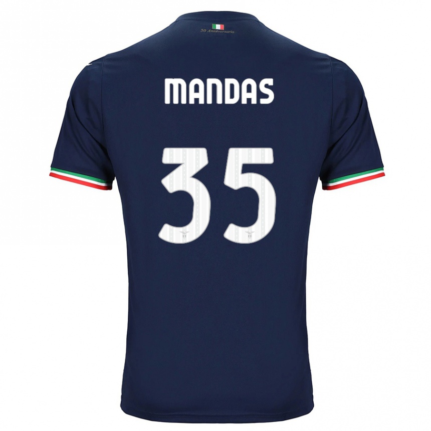 Mujer Fútbol Camiseta Christos Mandas #35 Armada 2ª Equipación 2023/24 Perú