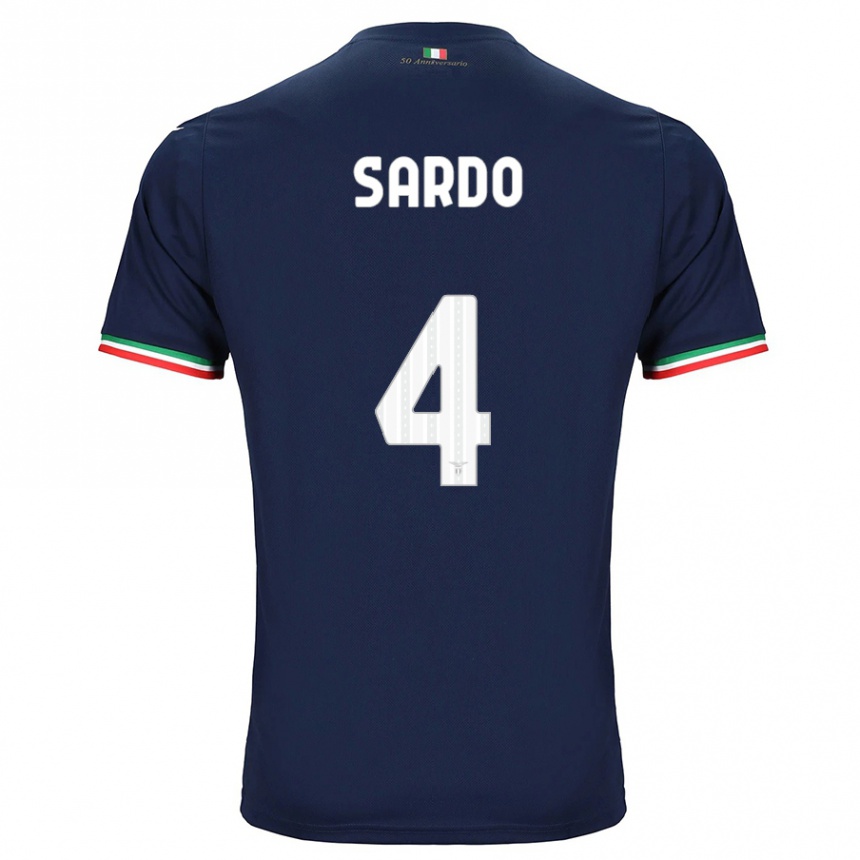 Mujer Fútbol Camiseta Jacopo Sardo #4 Armada 2ª Equipación 2023/24 Perú