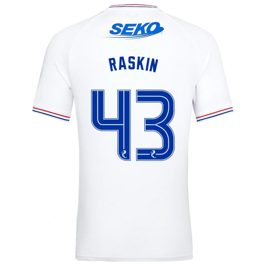 Mujer Fútbol Camiseta Nicolas Raskin #43 Blanco 2ª Equipación 2023/24 Perú