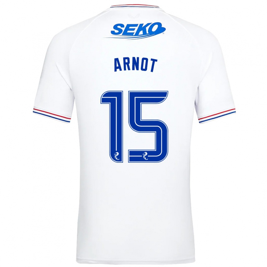 Mujer Fútbol Camiseta Elizabeth Arnot #15 Blanco 2ª Equipación 2023/24 Perú