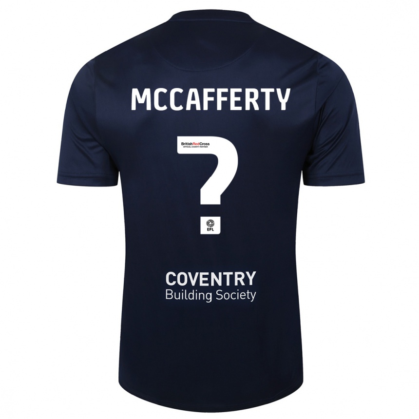 Mujer Fútbol Camiseta Lewys Mccafferty #0 Rojo Azul Marino 2ª Equipación 2023/24 Perú