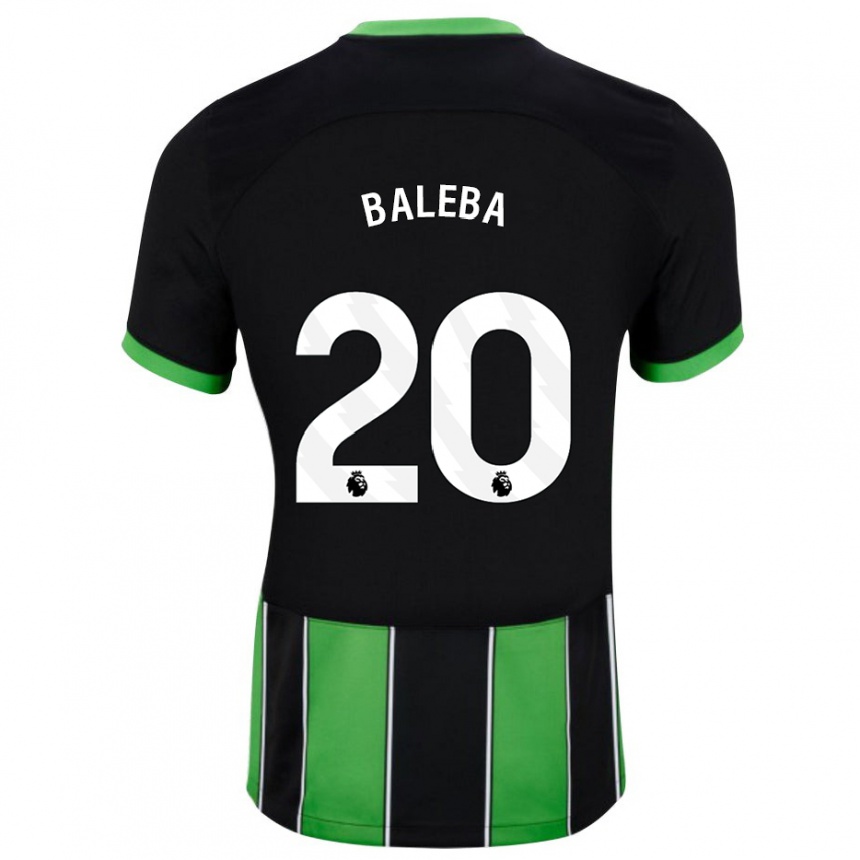 Mujer Fútbol Camiseta Carlos Baleba #20 Verde Negro 2ª Equipación 2023/24 Perú