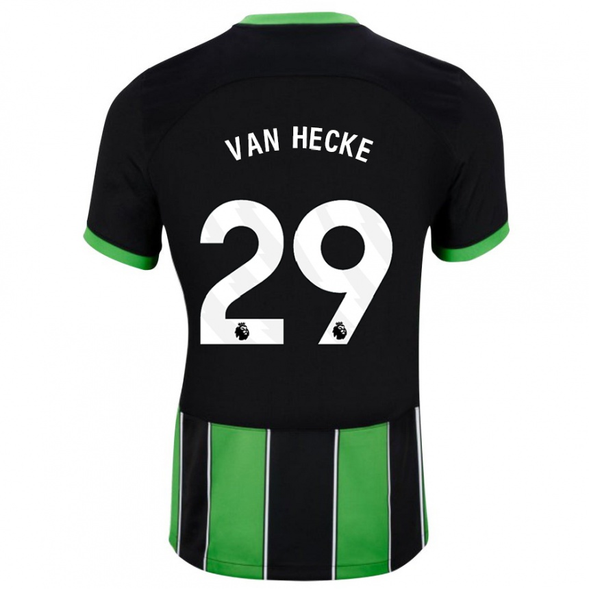 Mujer Fútbol Camiseta Jan Paul Van Hecke #29 Verde Negro 2ª Equipación 2023/24 Perú