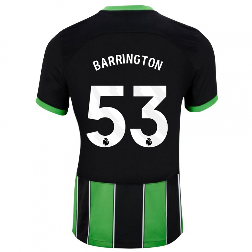 Mujer Fútbol Camiseta Luca Barrington #53 Verde Negro 2ª Equipación 2023/24 Perú