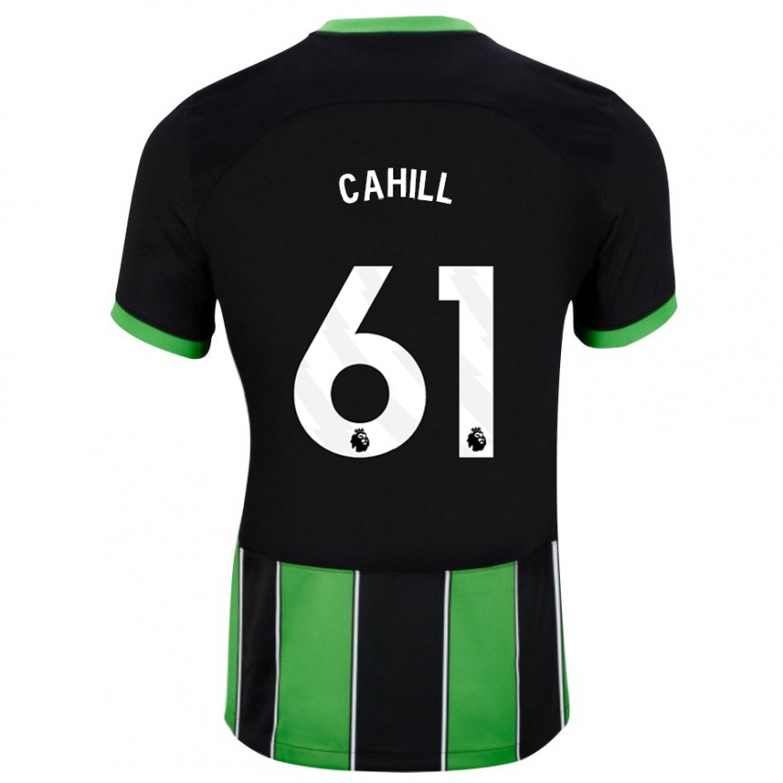 Mujer Fútbol Camiseta Killian Cahill #61 Verde Negro 2ª Equipación 2023/24 Perú