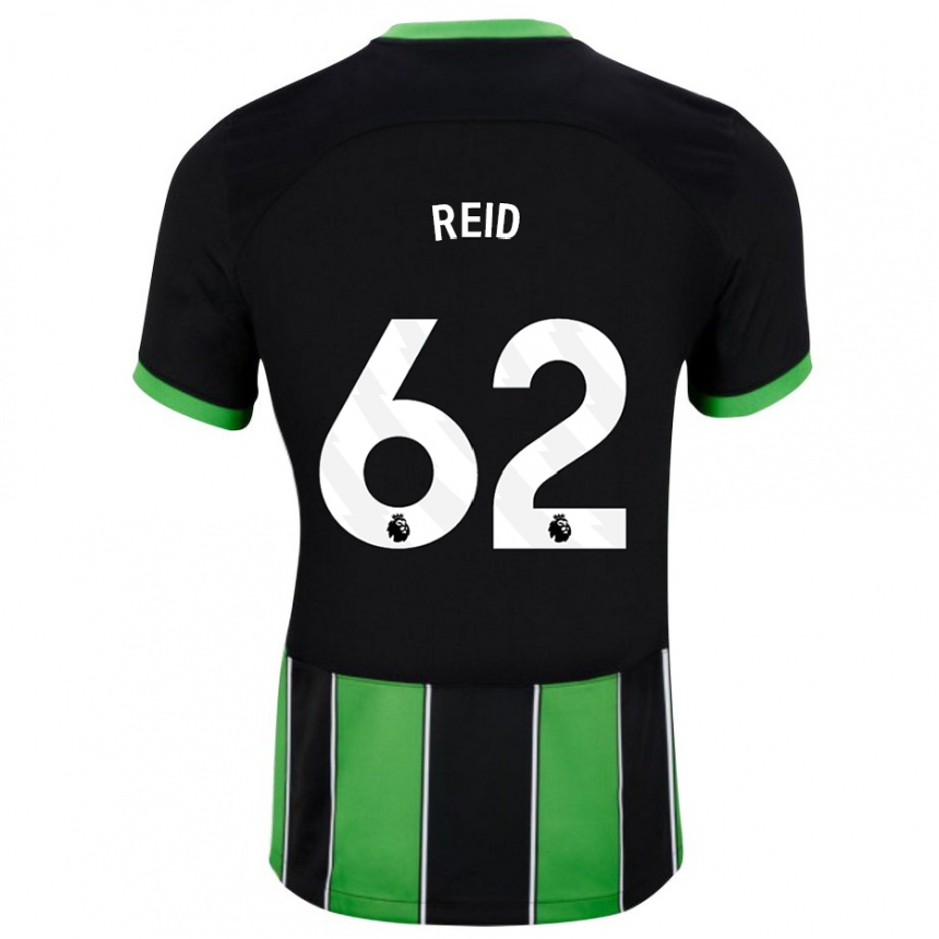 Mujer Fútbol Camiseta Tommy Reid #62 Verde Negro 2ª Equipación 2023/24 Perú