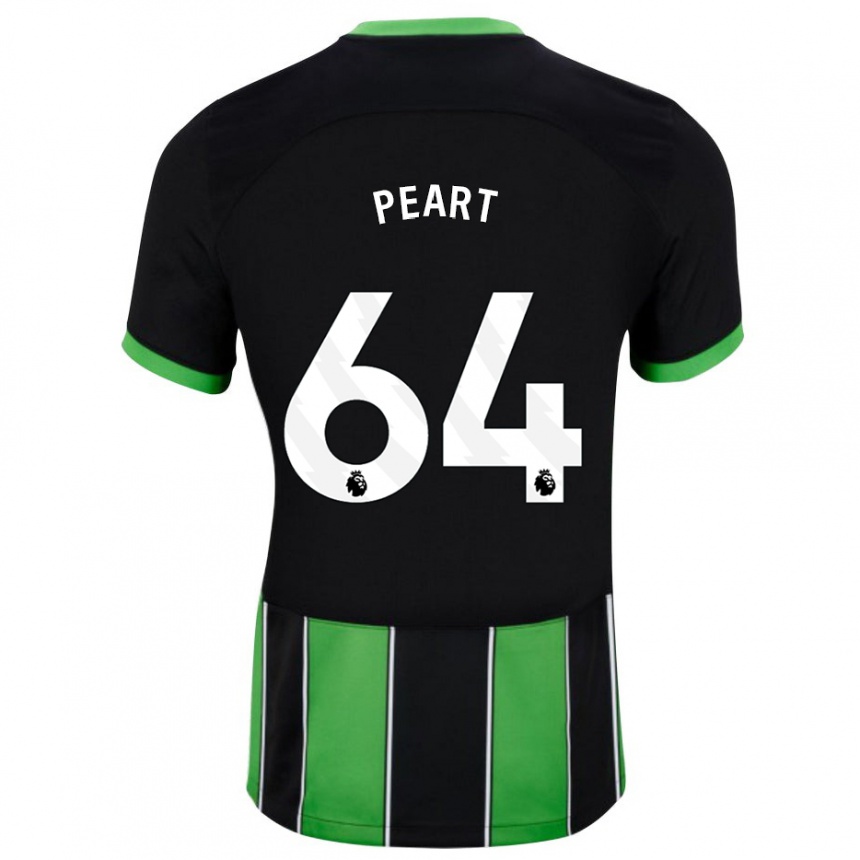 Mujer Fútbol Camiseta Brody Peart #64 Verde Negro 2ª Equipación 2023/24 Perú