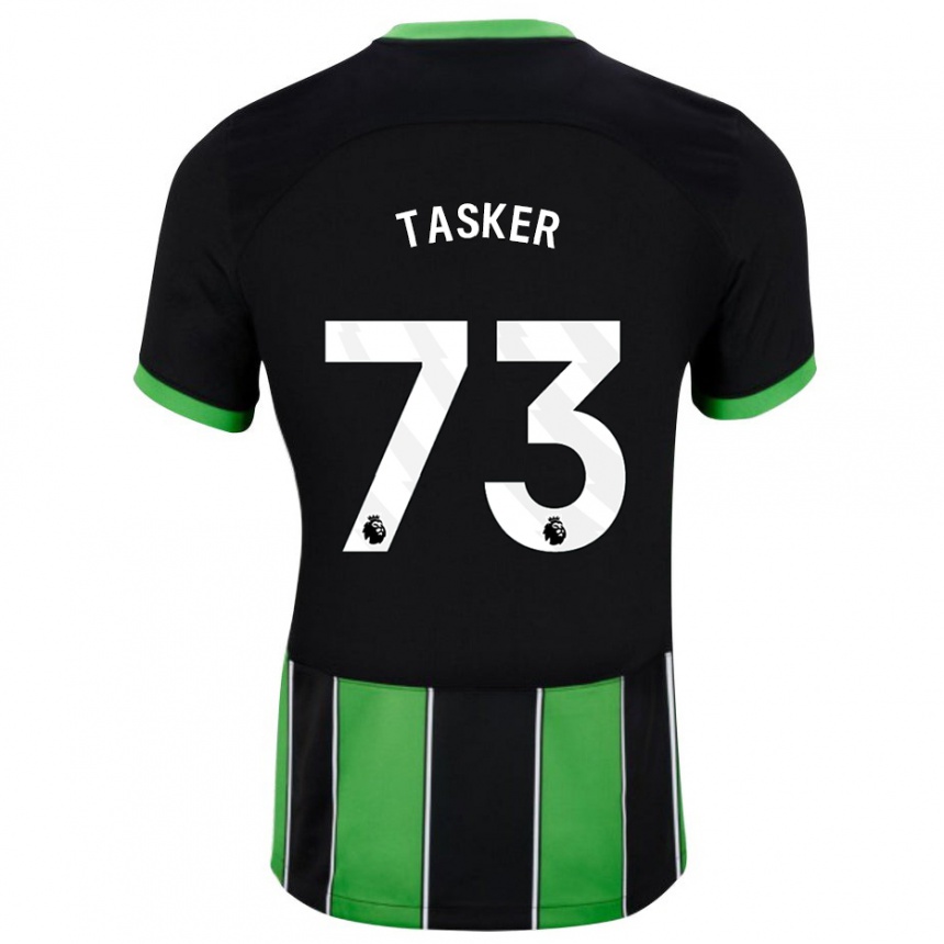 Mujer Fútbol Camiseta Charlie Tasker #73 Verde Negro 2ª Equipación 2023/24 Perú