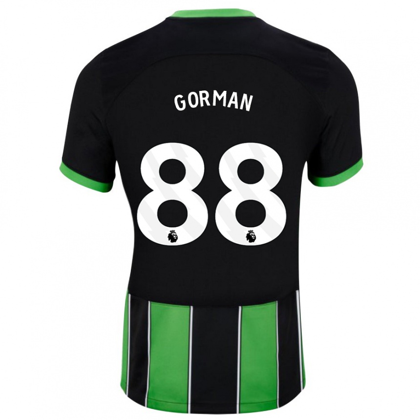 Mujer Fútbol Camiseta Ronnie Gorman #88 Verde Negro 2ª Equipación 2023/24 Perú