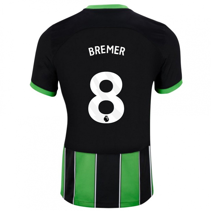 Mujer Fútbol Camiseta Pauline Bremer #8 Verde Negro 2ª Equipación 2023/24 Perú