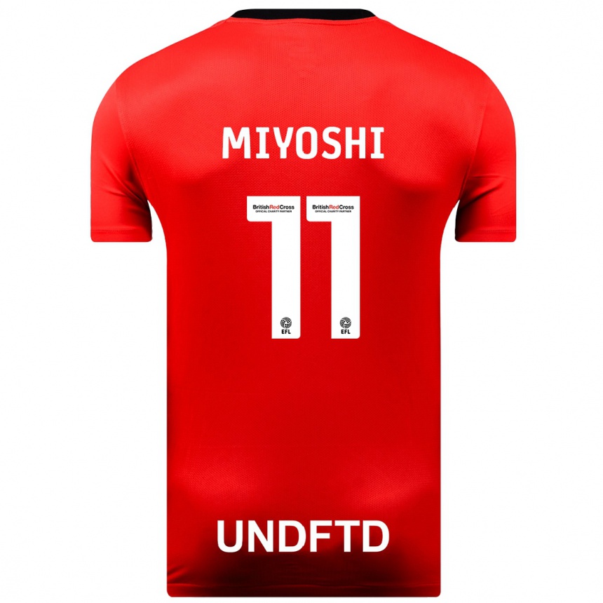 Mujer Fútbol Camiseta Koji Miyoshi #11 Rojo 2ª Equipación 2023/24 Perú