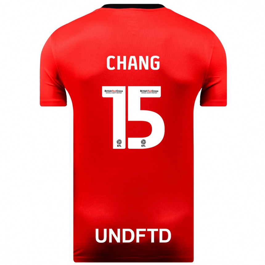 Mujer Fútbol Camiseta Alfie Chang #15 Rojo 2ª Equipación 2023/24 Perú