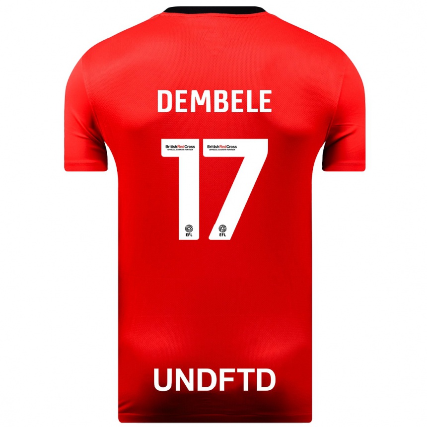 Mujer Fútbol Camiseta Siriki Dembélé #17 Rojo 2ª Equipación 2023/24 Perú