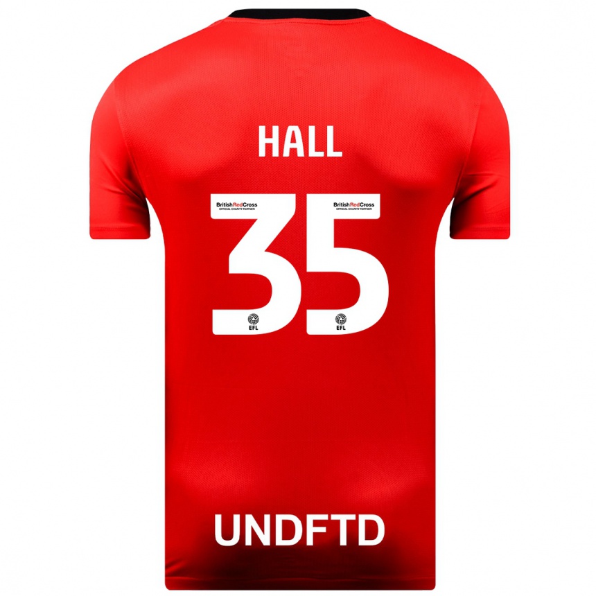 Mujer Fútbol Camiseta George Hall #35 Rojo 2ª Equipación 2023/24 Perú