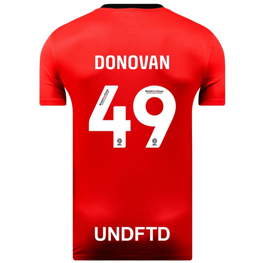 Mujer Fútbol Camiseta Romelle Donovan #49 Rojo 2ª Equipación 2023/24 Perú