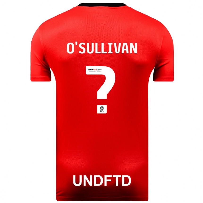 Mujer Fútbol Camiseta William O'sullivan #0 Rojo 2ª Equipación 2023/24 Perú