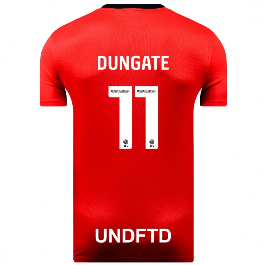 Mujer Fútbol Camiseta Katie Dungate #11 Rojo 2ª Equipación 2023/24 Perú