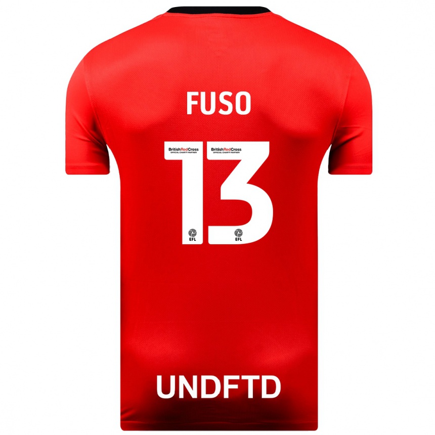 Mujer Fútbol Camiseta Ivana Fuso #13 Rojo 2ª Equipación 2023/24 Perú