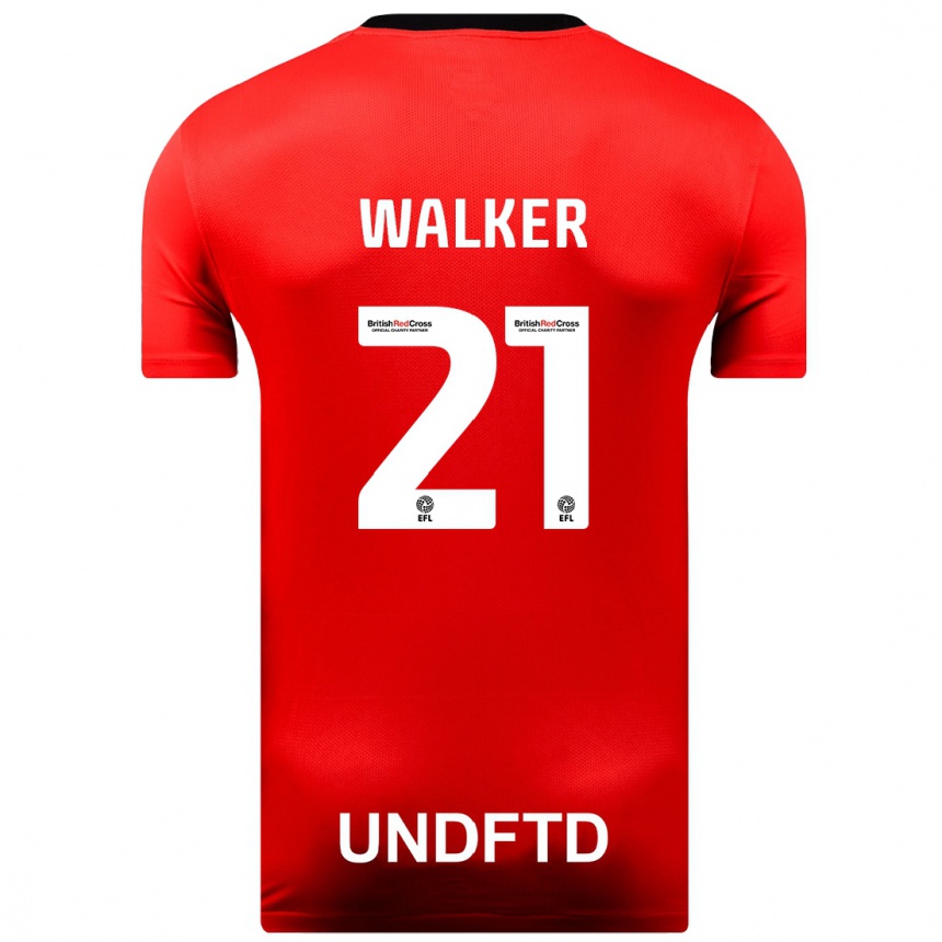 Mujer Fútbol Camiseta Claudia Walker #21 Rojo 2ª Equipación 2023/24 Perú