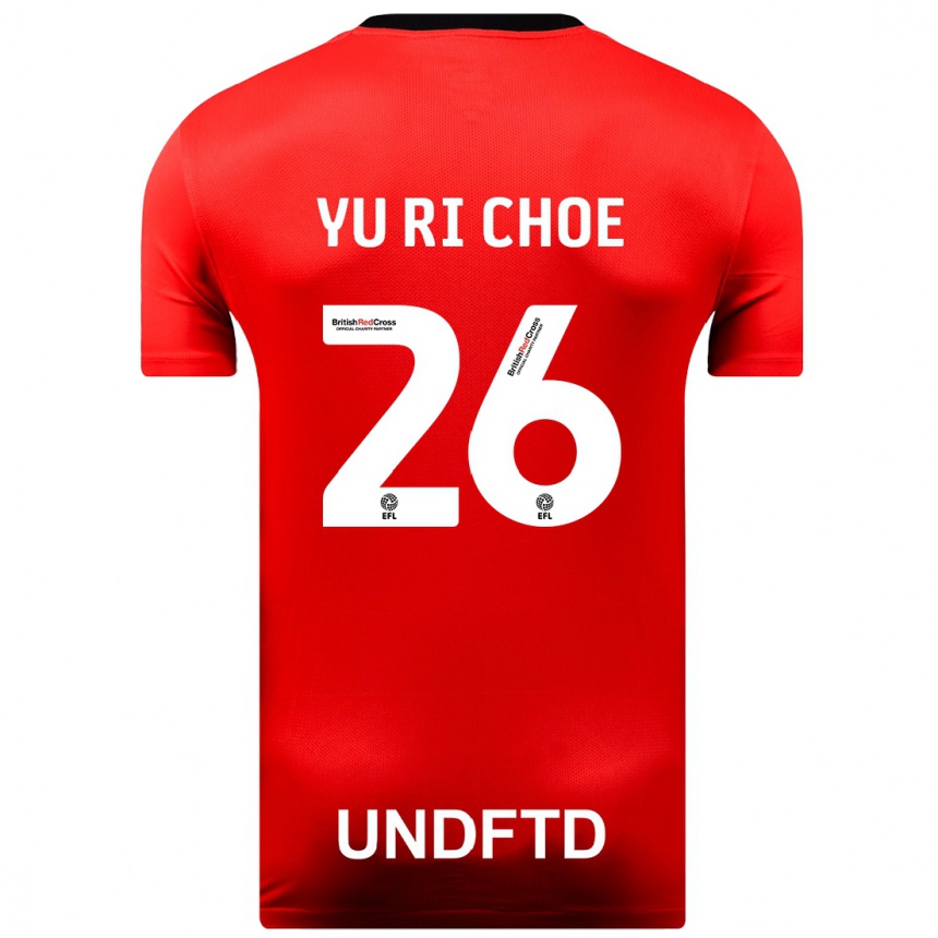 Mujer Fútbol Camiseta Yu-Ri Choe #26 Rojo 2ª Equipación 2023/24 Perú