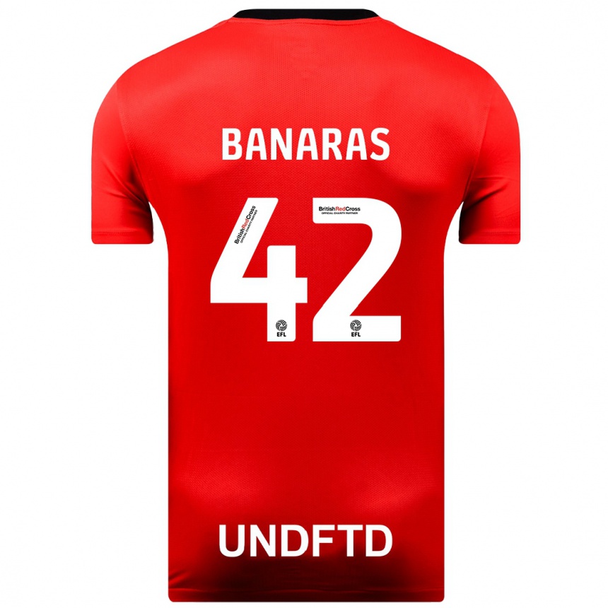 Mujer Fútbol Camiseta Layla Banaras #42 Rojo 2ª Equipación 2023/24 Perú