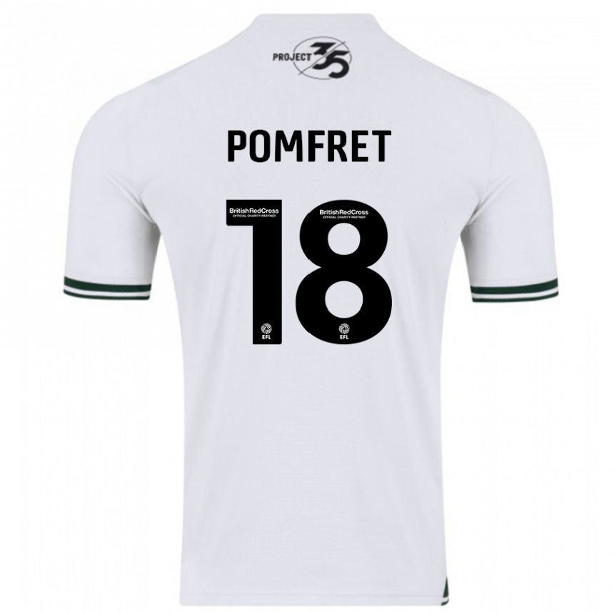 Mujer Fútbol Camiseta Taya Pomfret #18 Blanco 2ª Equipación 2023/24 Perú