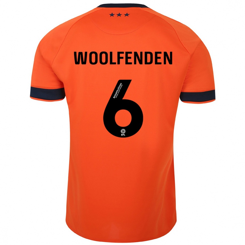 Mujer Fútbol Camiseta Luke Woolfenden #6 Naranja 2ª Equipación 2023/24 Perú