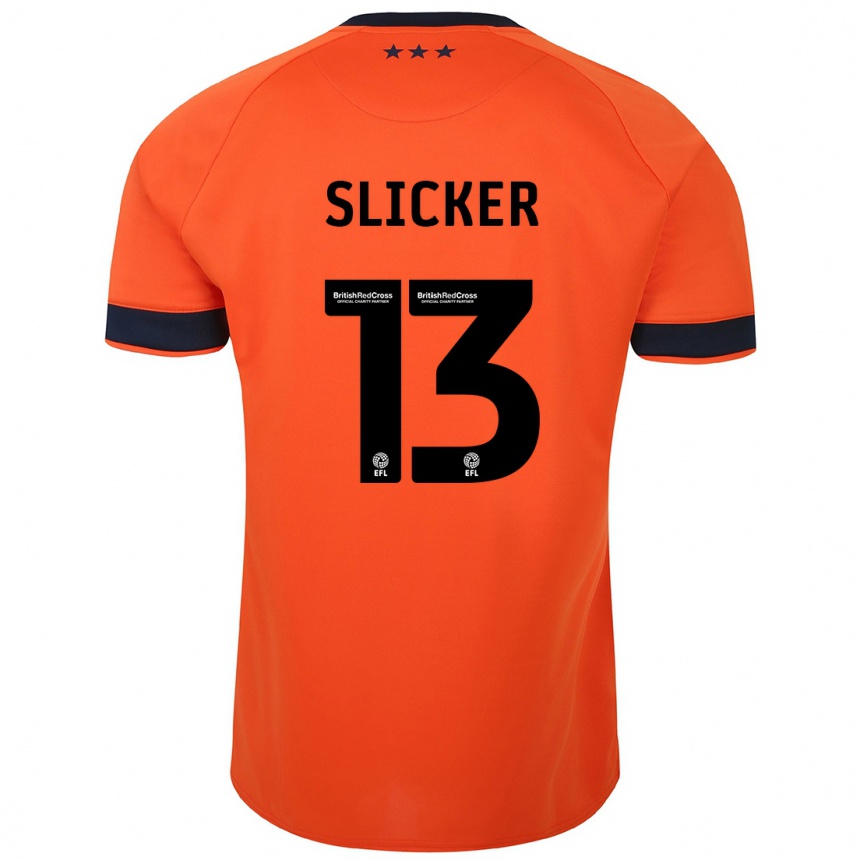 Mujer Fútbol Camiseta Cieran Slicker #13 Naranja 2ª Equipación 2023/24 Perú