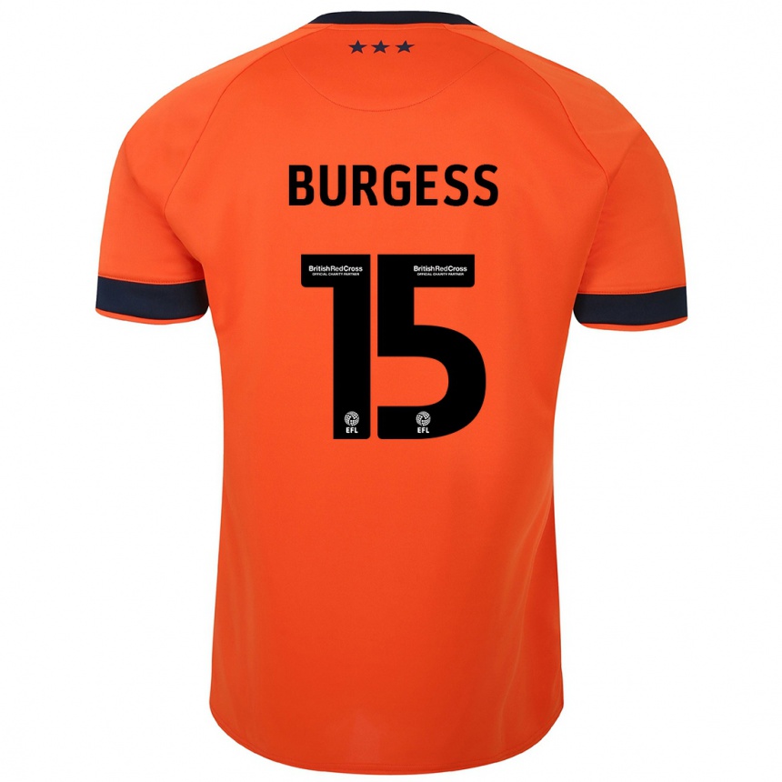 Mujer Fútbol Camiseta Cameron Burgess #15 Naranja 2ª Equipación 2023/24 Perú