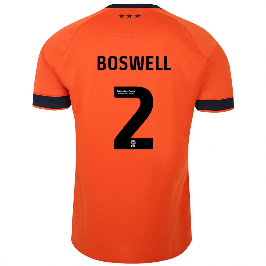 Mujer Fútbol Camiseta Maria Boswell #2 Naranja 2ª Equipación 2023/24 Perú