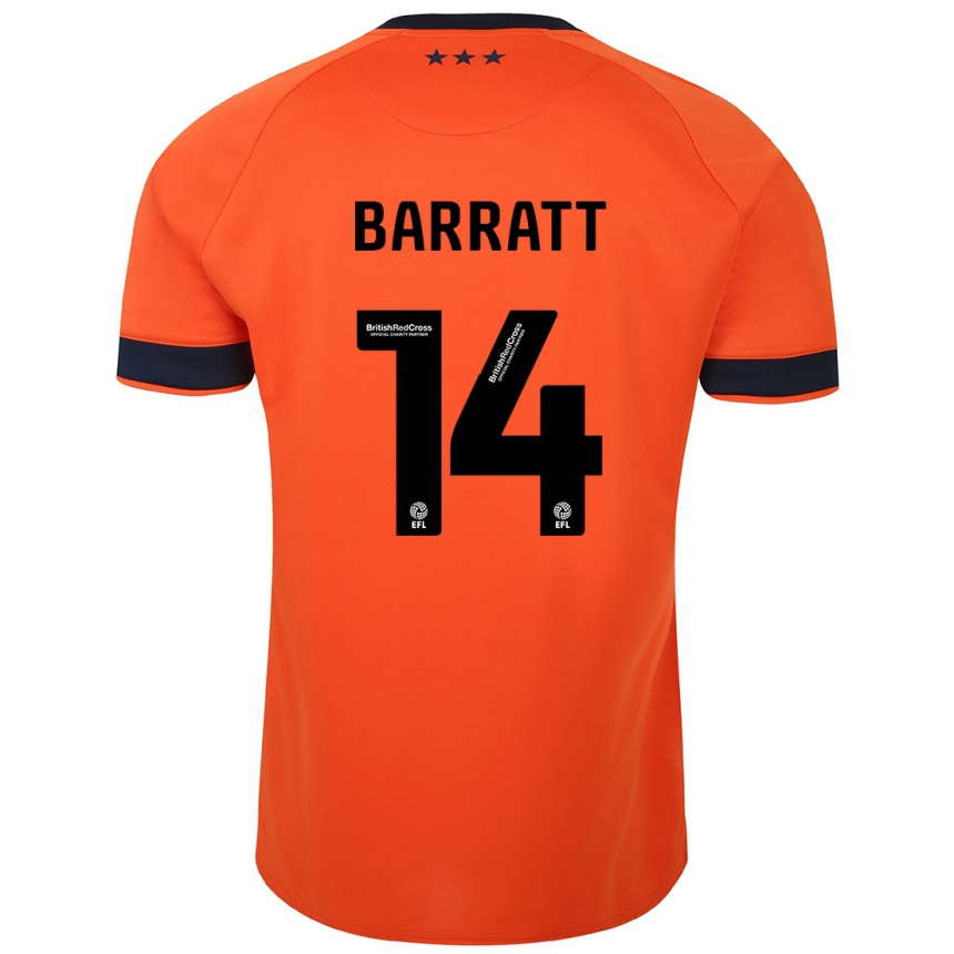 Mujer Fútbol Camiseta Zoe Barratt #14 Naranja 2ª Equipación 2023/24 Perú