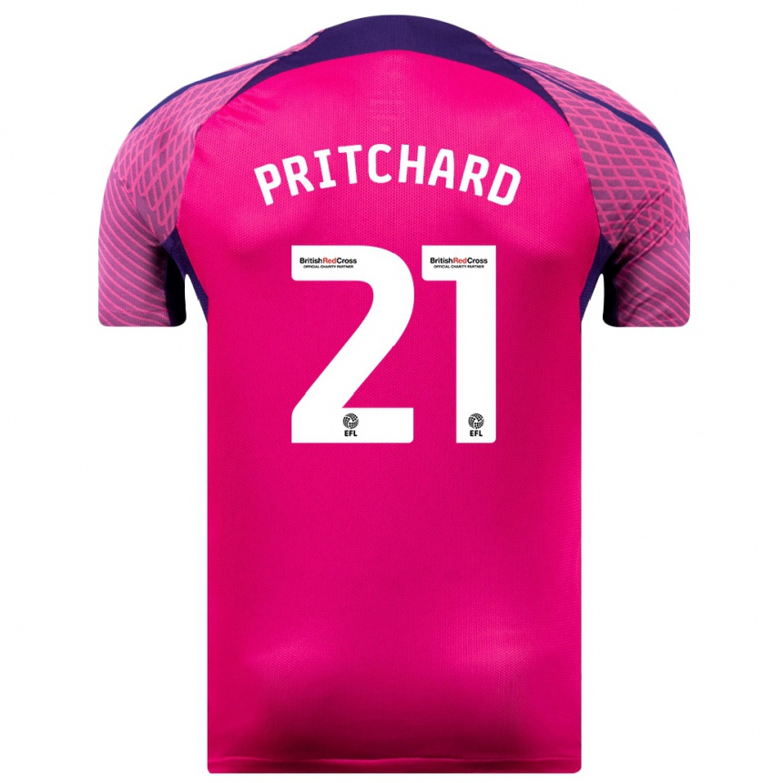 Mujer Fútbol Camiseta Alex Pritchard #21 Morado 2ª Equipación 2023/24 Perú