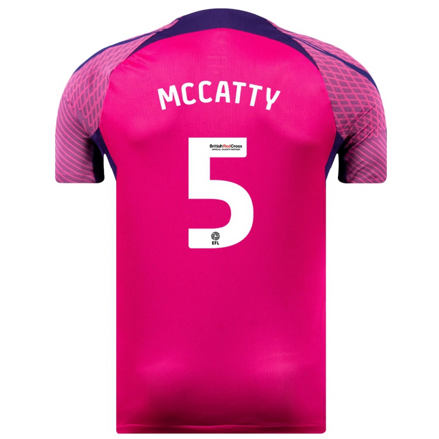 Mujer Fútbol Camiseta Grace Mccatty #5 Morado 2ª Equipación 2023/24 Perú