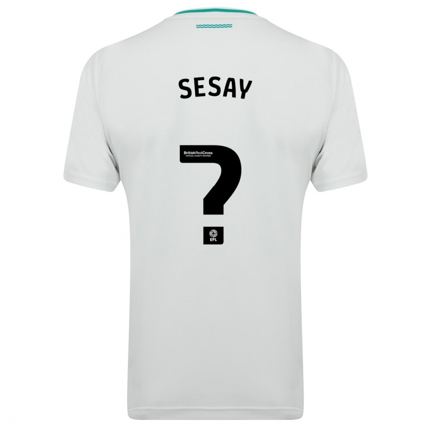 Mujer Fútbol Camiseta Moses Sesay #0 Blanco 2ª Equipación 2023/24 Perú