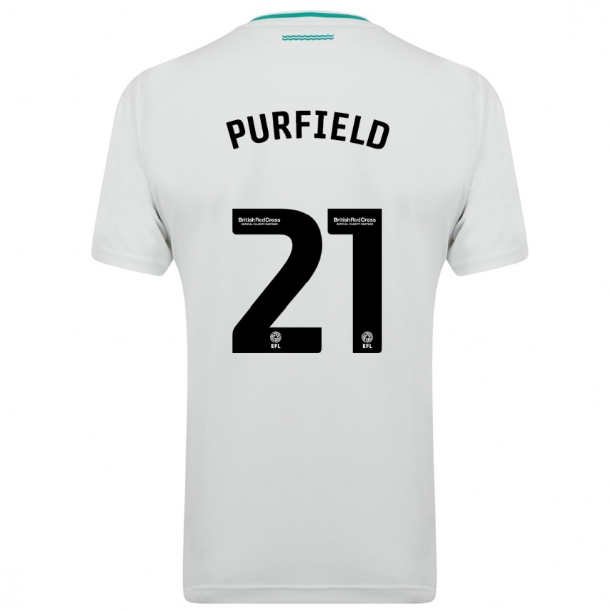 Mujer Fútbol Camiseta Jemma Elizabeth Purfield #21 Blanco 2ª Equipación 2023/24 Perú