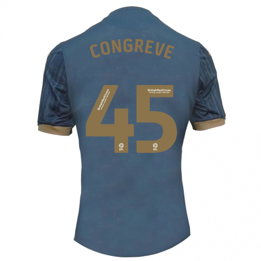 Mujer Fútbol Camiseta Cameron Congreve #45 Verde Azulado Oscuro 2ª Equipación 2023/24 Perú